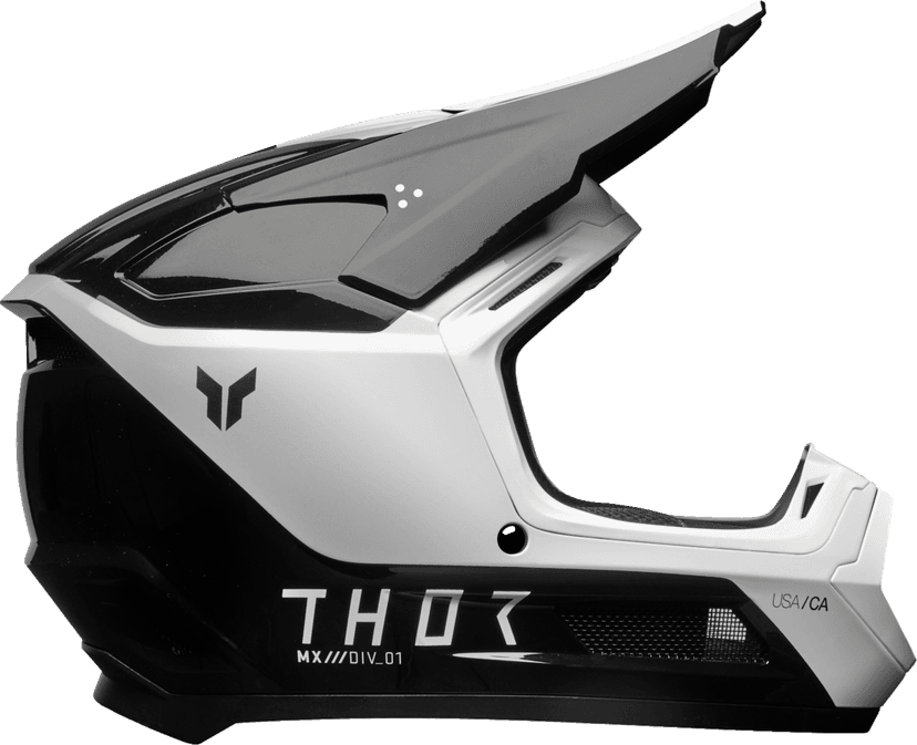 THOR 0111-1686 Youth Fleet Helmet - Storm - Black/White - Small — image 2 of 5
