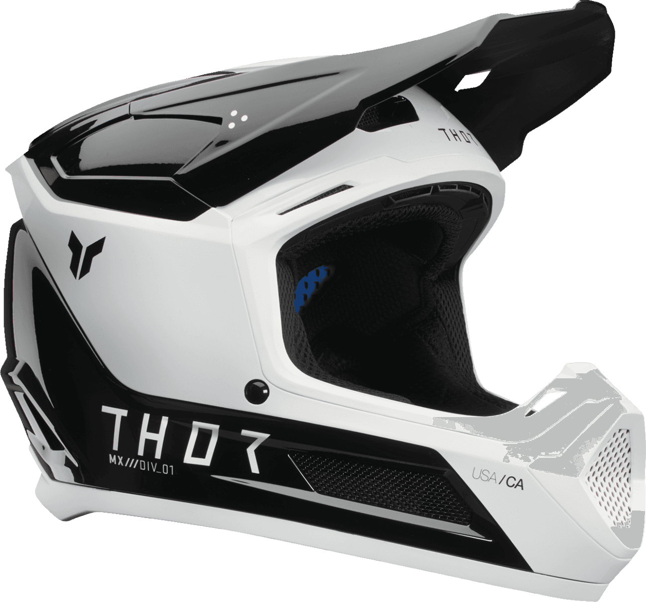 THOR 0111-1686 Youth Fleet Helmet - Storm - Black/White - Small