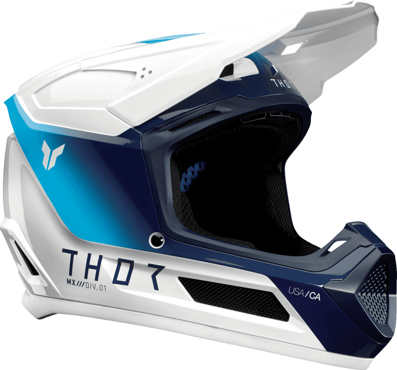 THOR 0111-1689 Youth Fleet Helmet - Storm - White/Navy - Small
