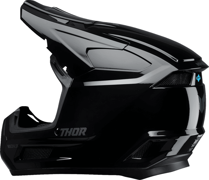THOR 0111-1696 Youth Fleet Helmet - Blackout - Gloss Black - Medium — image 3 of 4