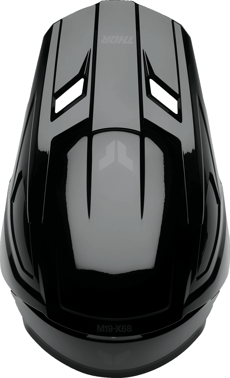 THOR 0111-1697 Youth Fleet Helmet - Blackout - Gloss Black - Large — image 4 of 4