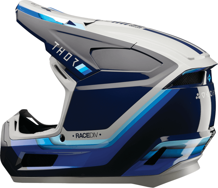 THOR 01111763 Youth Fleet Helmet - Defy - Blue/Gray - Medium — image 2 of 4