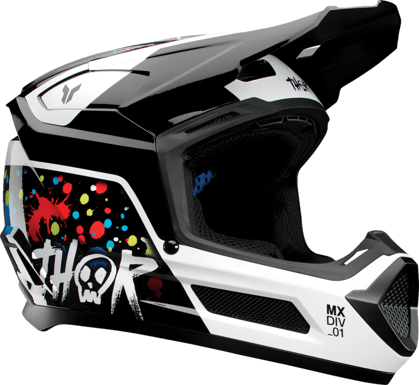 THOR 01111767 Youth Fleet Helmet - Splat - Black - Large — image 1 of 5