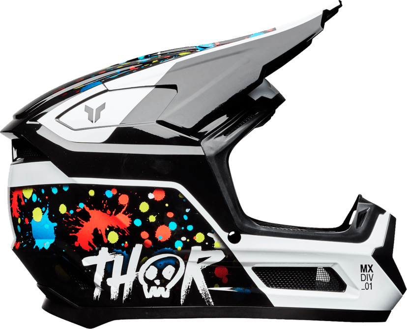 THOR 01111767 Youth Fleet Helmet - Splat - Black - Large — image 2 of 5
