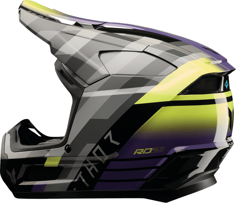 THOR 01111771 Youth Fleet Helmet - Camber - Black/Purple - Small — image 2 of 4