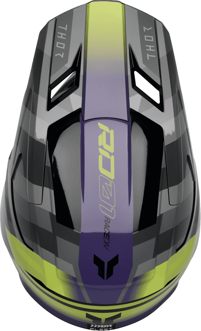 THOR 01111772 Youth Fleet Helmet - Camber - Black/Purple - Medium — image 4 of 4