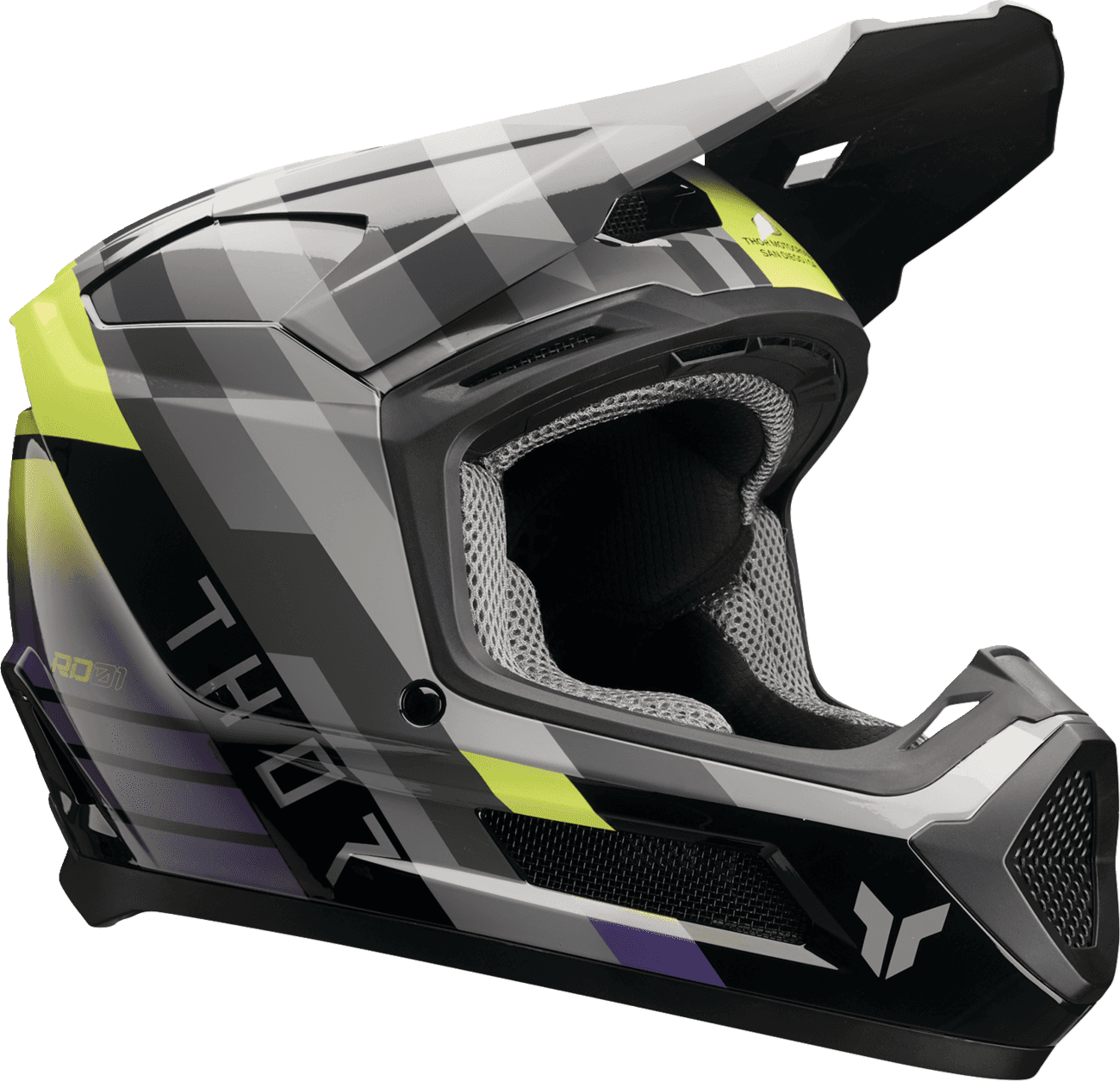 THOR 01111772 Youth Fleet Helmet - Camber - Black/Purple - Medium