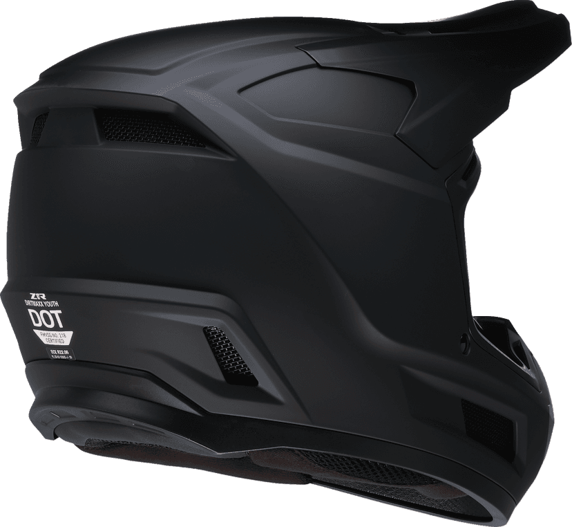 Z1R 01111872 Youth Dirt Maxx Helmet - Solid - Matte Black - Small — image 4 of 4