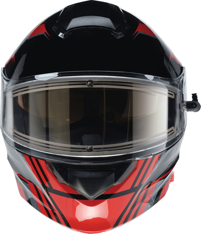 Z1R 0120-0825 Solaris 2.0 Helmet - First Tracks - Electric - Dual Pane - Black/Red - XS — image 2 of 8