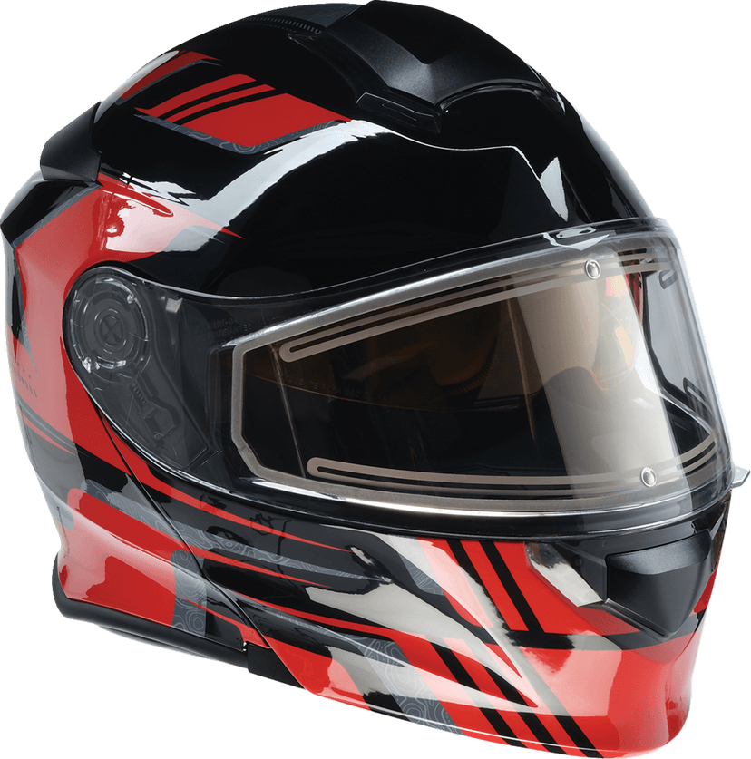Z1R 0120-0829 Solaris 2.0 Helmet - First Tracks - Electric - Dual Pane - Black/Red - XL — image 3 of 8
