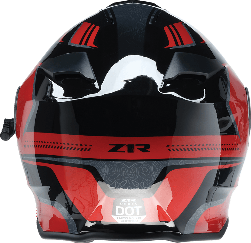Z1R 0120-0829 Solaris 2.0 Helmet - First Tracks - Electric - Dual Pane - Black/Red - XL — image 6 of 8