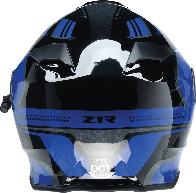 Z1R 0120-0831 Solaris 2.0 Helmet - First Tracks - Electric - Dual Pane - Black/Blue - XS — image 6 of 8