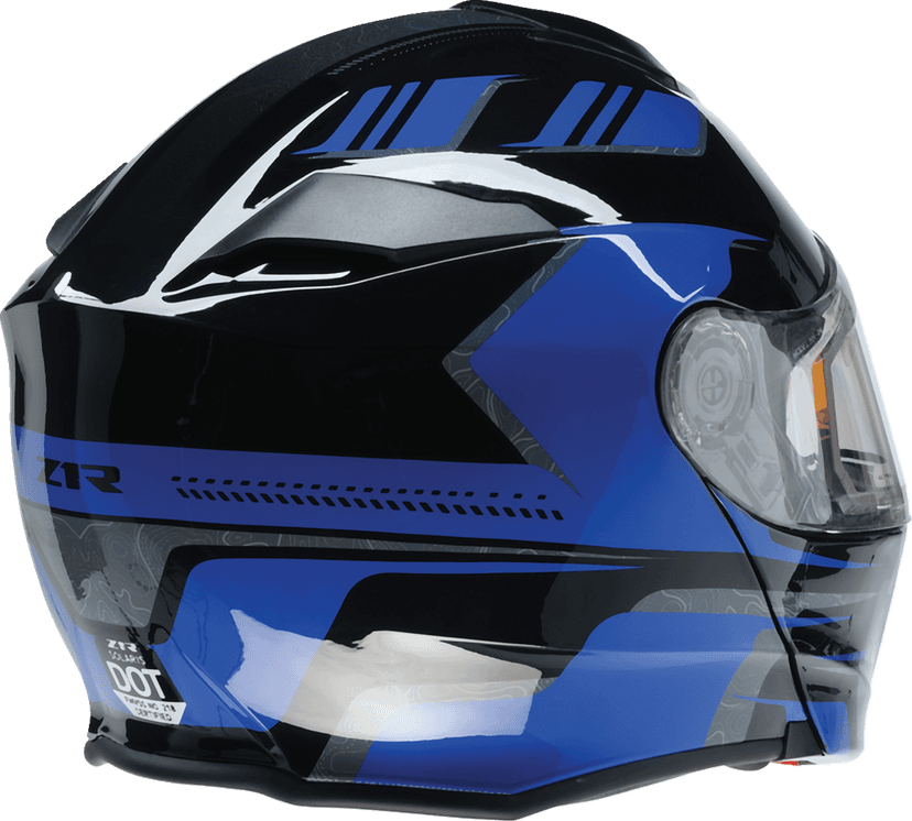 Z1R 0120-0832 Solaris 2.0 Helmet - First Tracks - Electric - Dual Pane - Black/Blue - Small — image 6 of 8