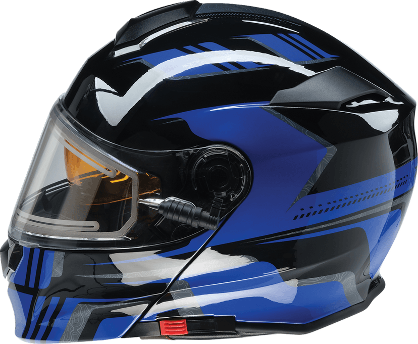 Z1R 0120-0834 Solaris 2.0 Helmet - First Tracks - Electric - Dual Pane - Black/Blue - Large — image 7 of 8