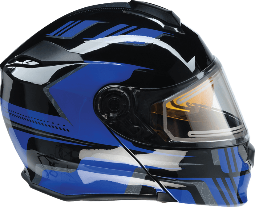 Z1R 0120-0835 Solaris 2.0 Helmet - First Tracks - Electric - Dual Pane - Black/Blue - XL — image 8 of 8