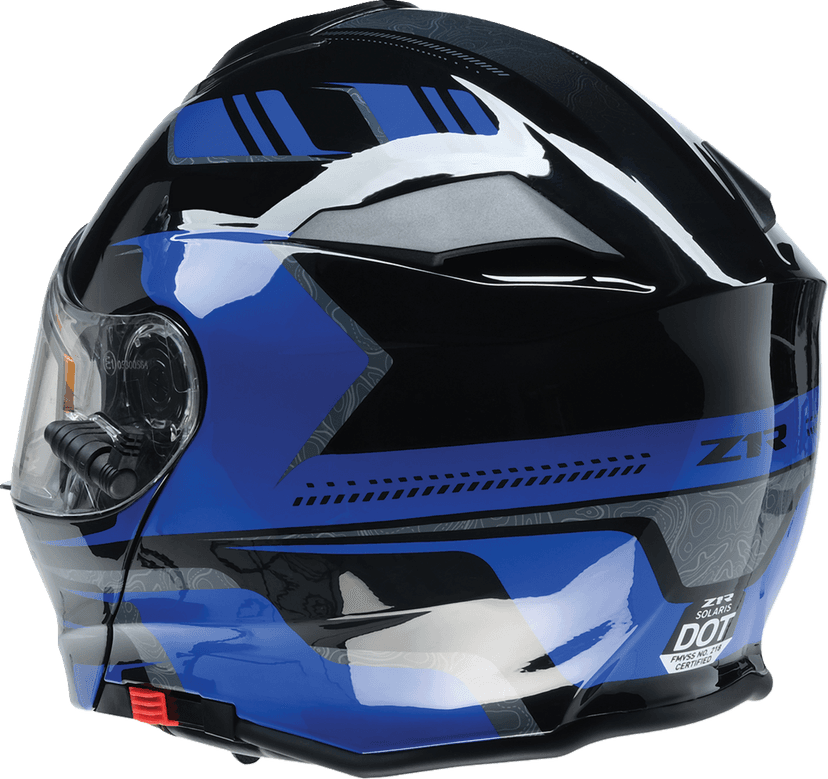 Z1R 0120-0836 Solaris 2.0 Helmet - First Tracks - Electric - Dual Pane - Black/Blue - 2XL — image 6 of 8