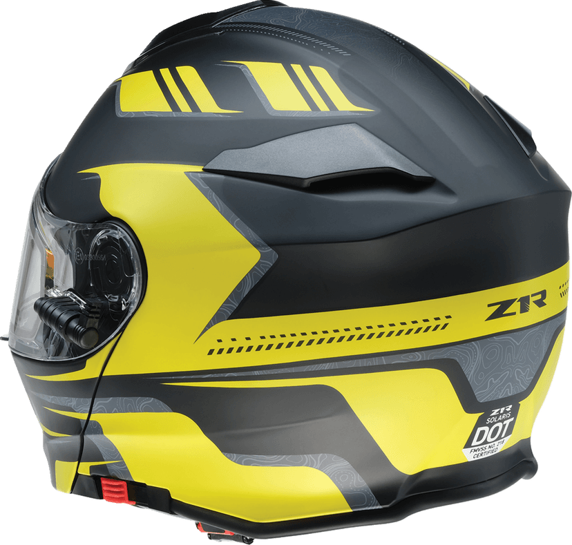 Z1R 0120-0837 Solaris 2.0 Helmet - First Tracks - Electric - Dual Pane - Black/Hi-Viz - XS — image 7 of 8