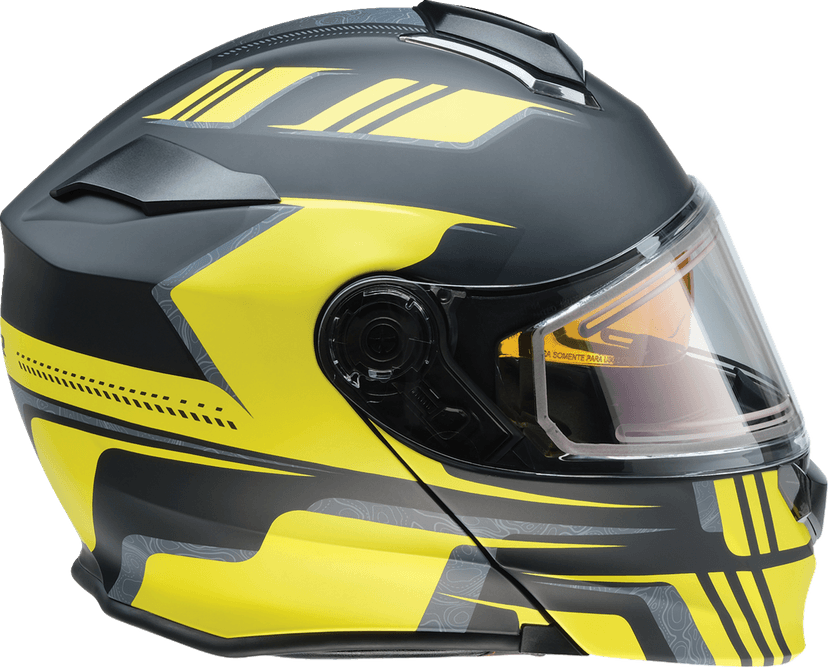 Z1R 0120-0838 Solaris 2.0 Helmet - First Tracks - Electric - Dual Pane - Black/Hi-Viz - Small — image 4 of 8