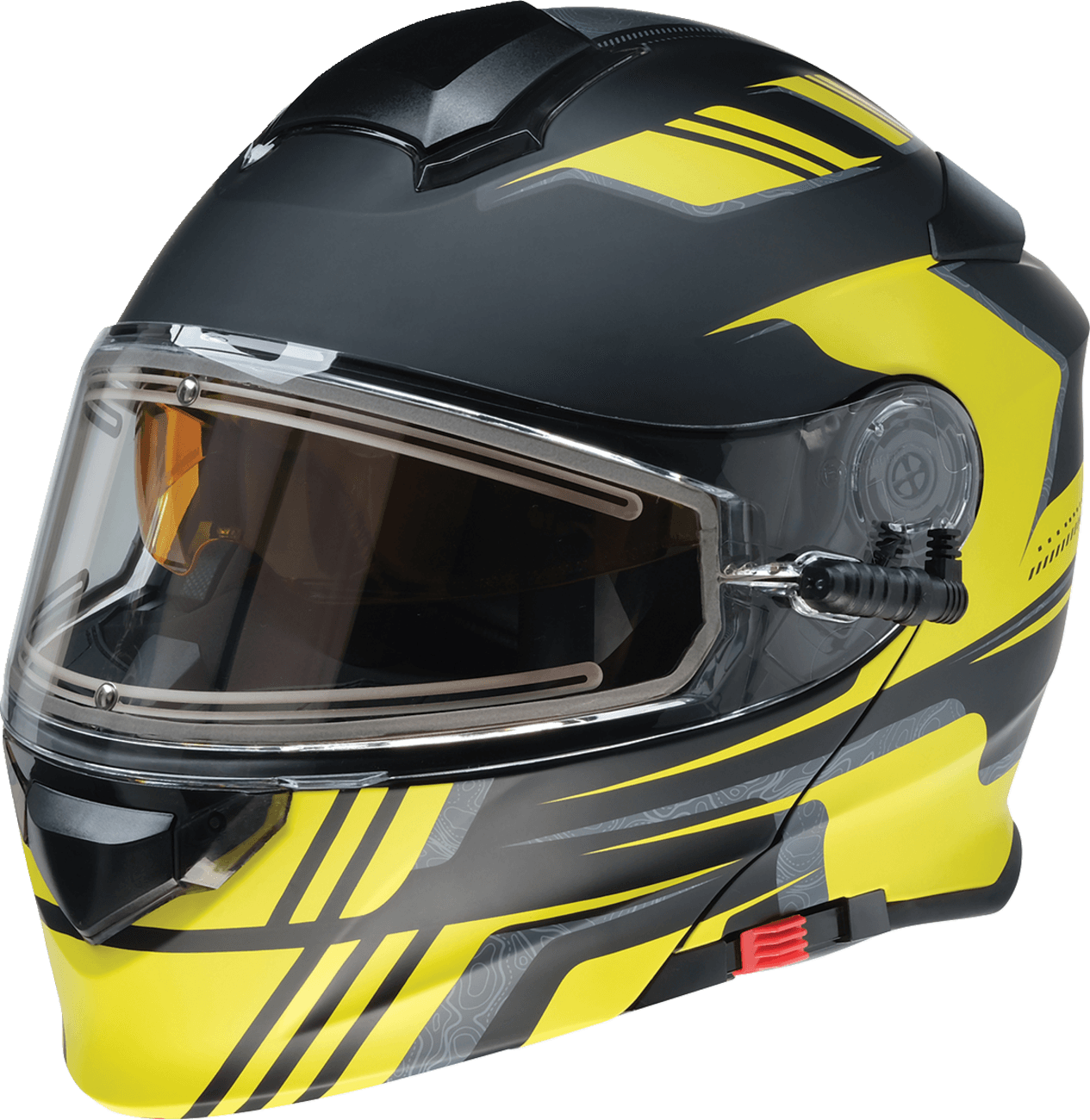 Z1R 0120-0841 Solaris 2.0 Helmet - First Tracks - Electric - Dual Pane - Black/Hi-Viz - XL