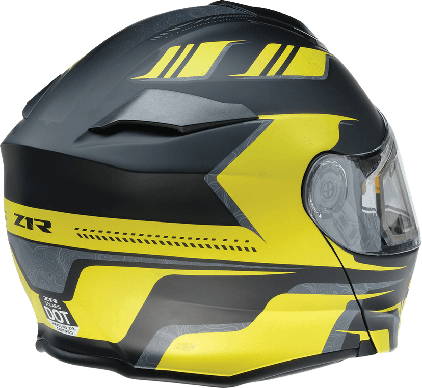 Z1R 0120-0842 Solaris 2.0 Helmet - First Tracks - Electric - Dual Pane - Black/Hi-Viz - 2XL — image 5 of 8