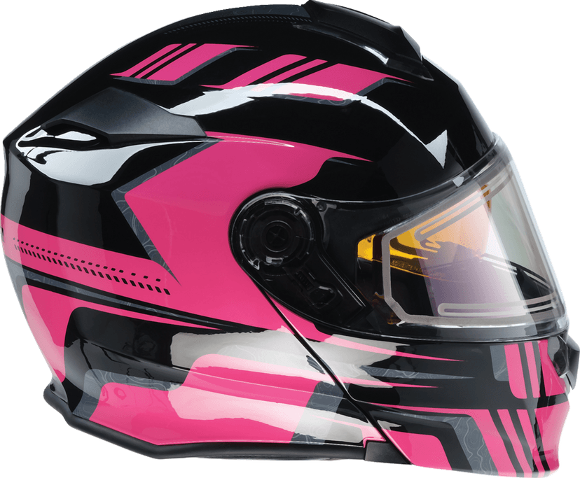 Z1R 0120-0844 Solaris 2.0 Helmet - First Tracks - Electric - Dual Pane - Black/Pink - Small — image 3 of 8