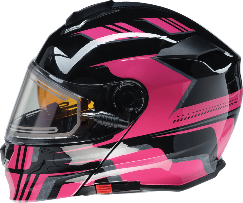 Z1R 0120-0844 Solaris 2.0 Helmet - First Tracks - Electric - Dual Pane - Black/Pink - Small — image 5 of 8
