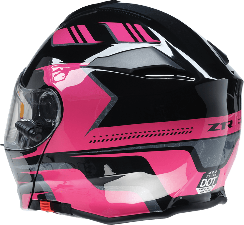 Z1R 0120-0846 Solaris 2.0 Helmet - First Tracks - Electric - Dual Pane - Black/Pink - Large — image 6 of 8