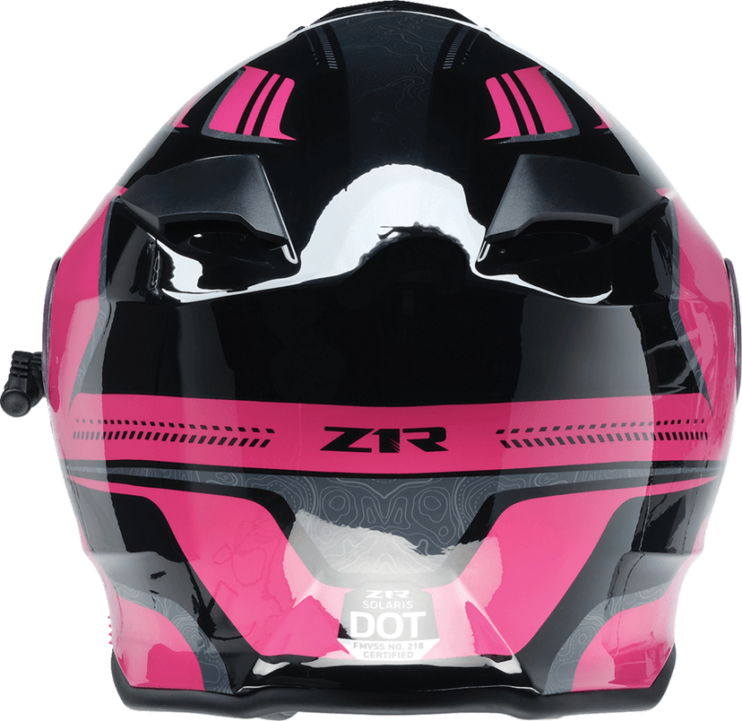 Z1R 0120-0846 Solaris 2.0 Helmet - First Tracks - Electric - Dual Pane - Black/Pink - Large — image 2 of 8