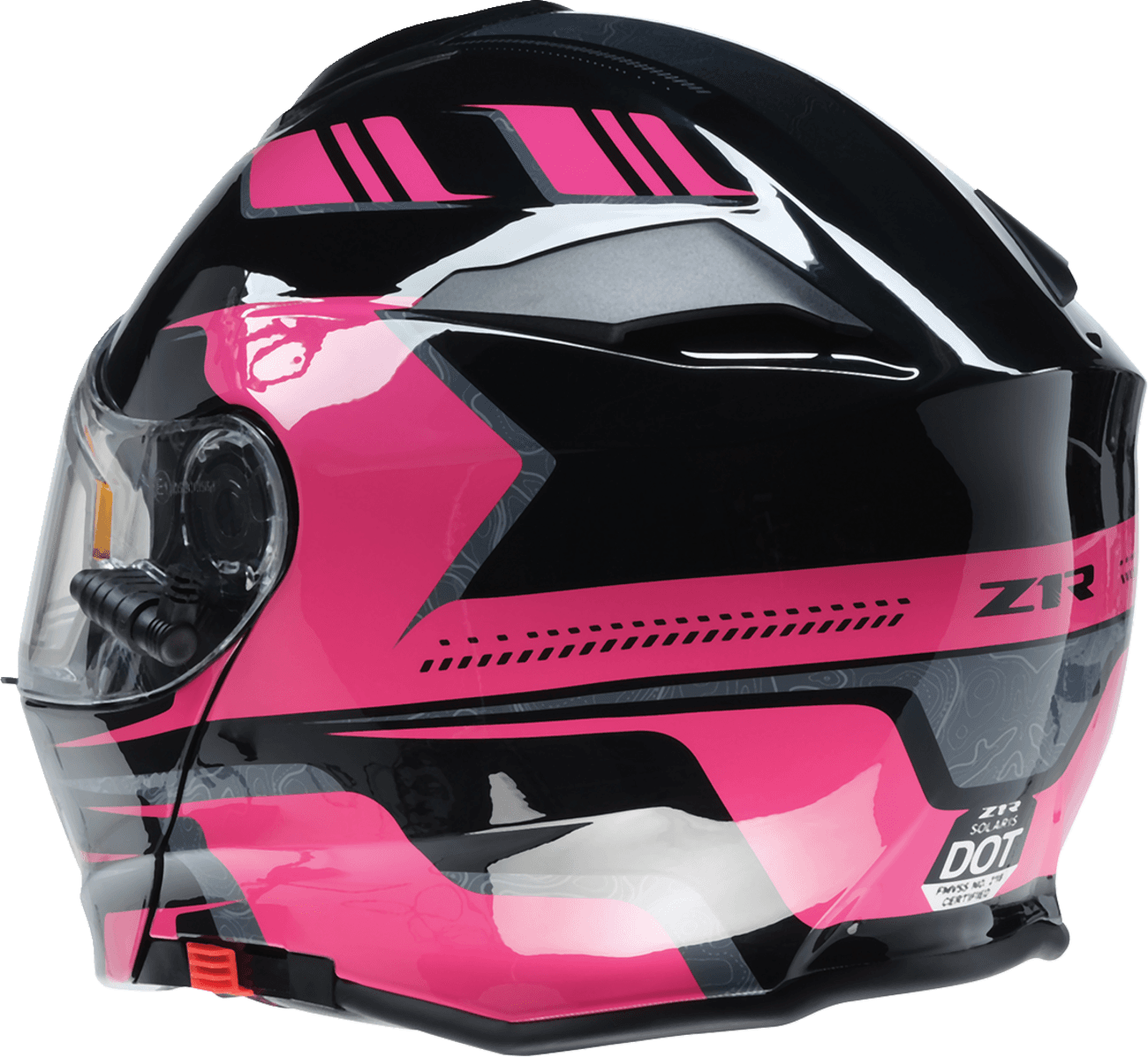 Z1R 0120-0848 Solaris 2.0 Helmet - First Tracks - Electric - Dual Pane - Black/Pink - 2XL