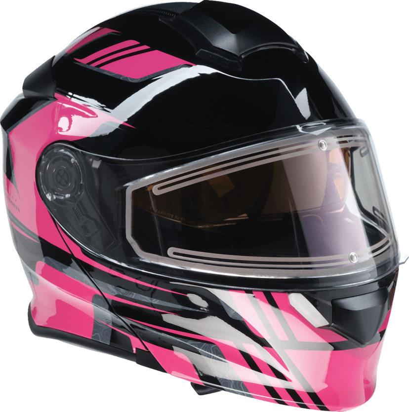 Z1R 0120-0848 Solaris 2.0 Helmet - First Tracks - Electric - Dual Pane - Black/Pink - 2XL — image 6 of 8