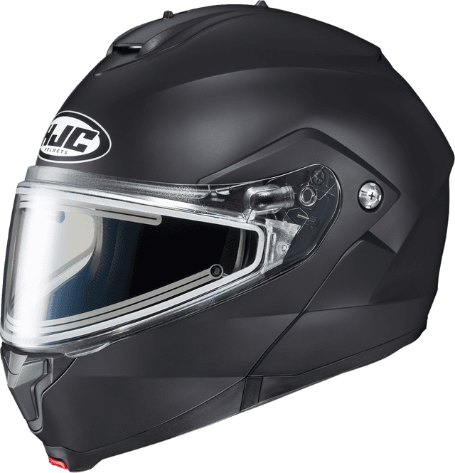HJC 01201126 C91 Modular Snow Helmet - Dual Pane - Electric - Solid - Semi-Flat Black - Small