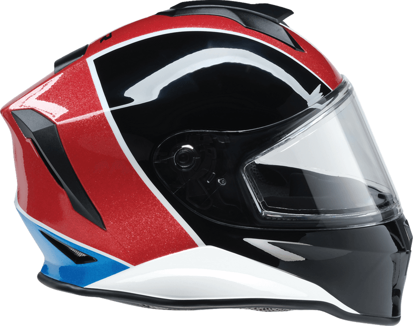 Z1R 0122-0134 Youth Warrant 2.0 Snow Helmet - Fresh Pow - Red/White/Blue - Large — image 6 of 6