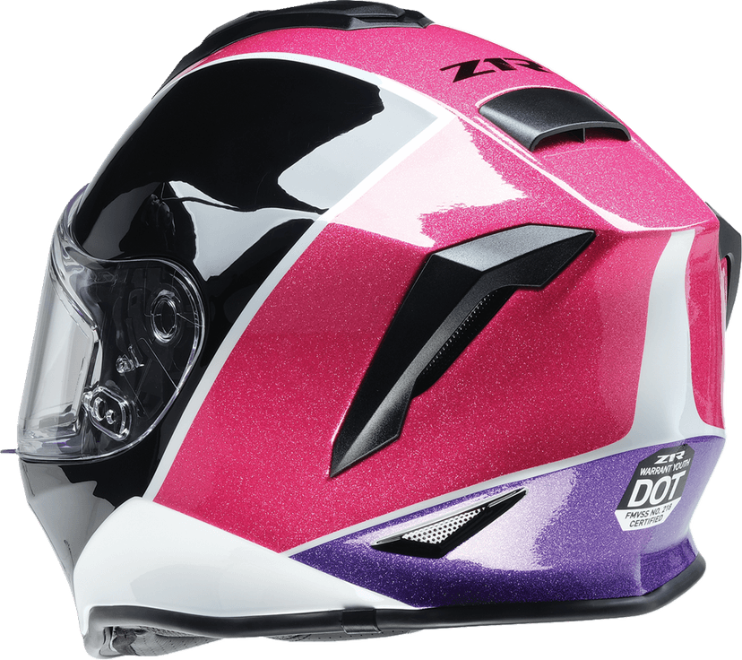 Z1R 0122-0136 Youth Warrant 2.0 Snow Helmet - Fresh Pow - Pink/Purple - Medium — image 3 of 7