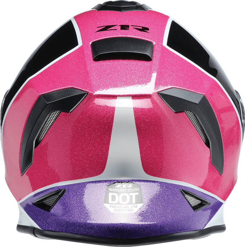 Z1R 0122-0137 Youth Warrant 2.0 Snow Helmet - Fresh Pow - Pink/Purple - Large — image 4 of 7