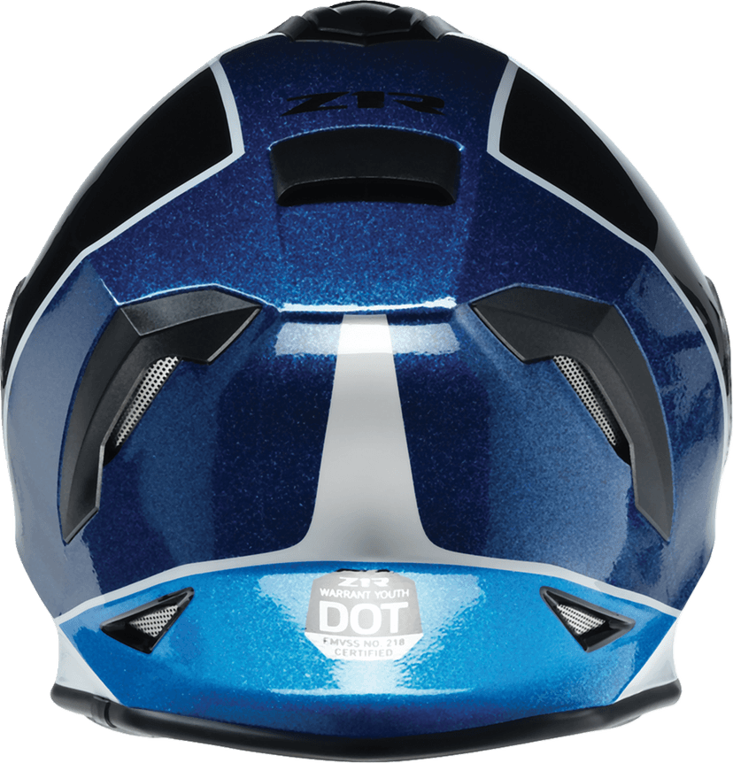 Z1R 0122-0138 Youth Warrant 2.0 Snow Helmet - Fresh Pow - Purple/Blue - Small — image 4 of 6