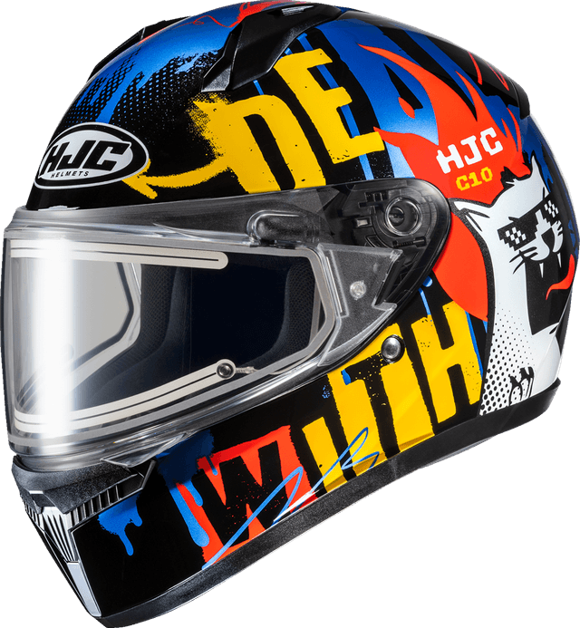 HJC 0122-0151 C10 Snow Helmet - Electric - FOP - MC23 - Medium
