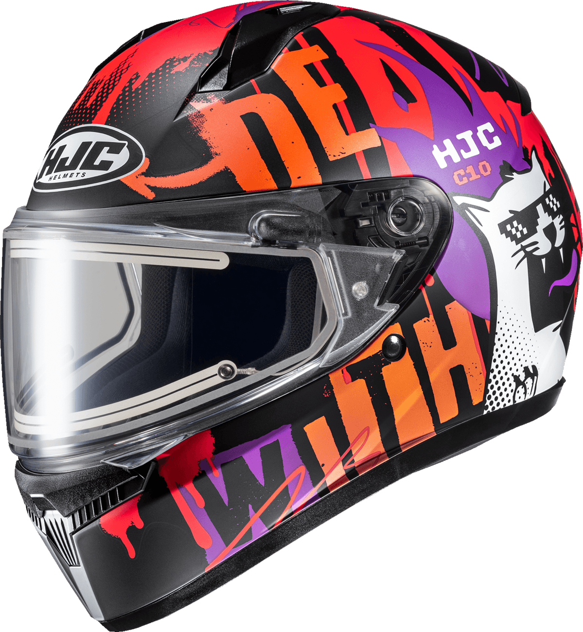 HJC 0122-0156 C10 Snow Helmet - Electric - FOP - MC7SF - Small