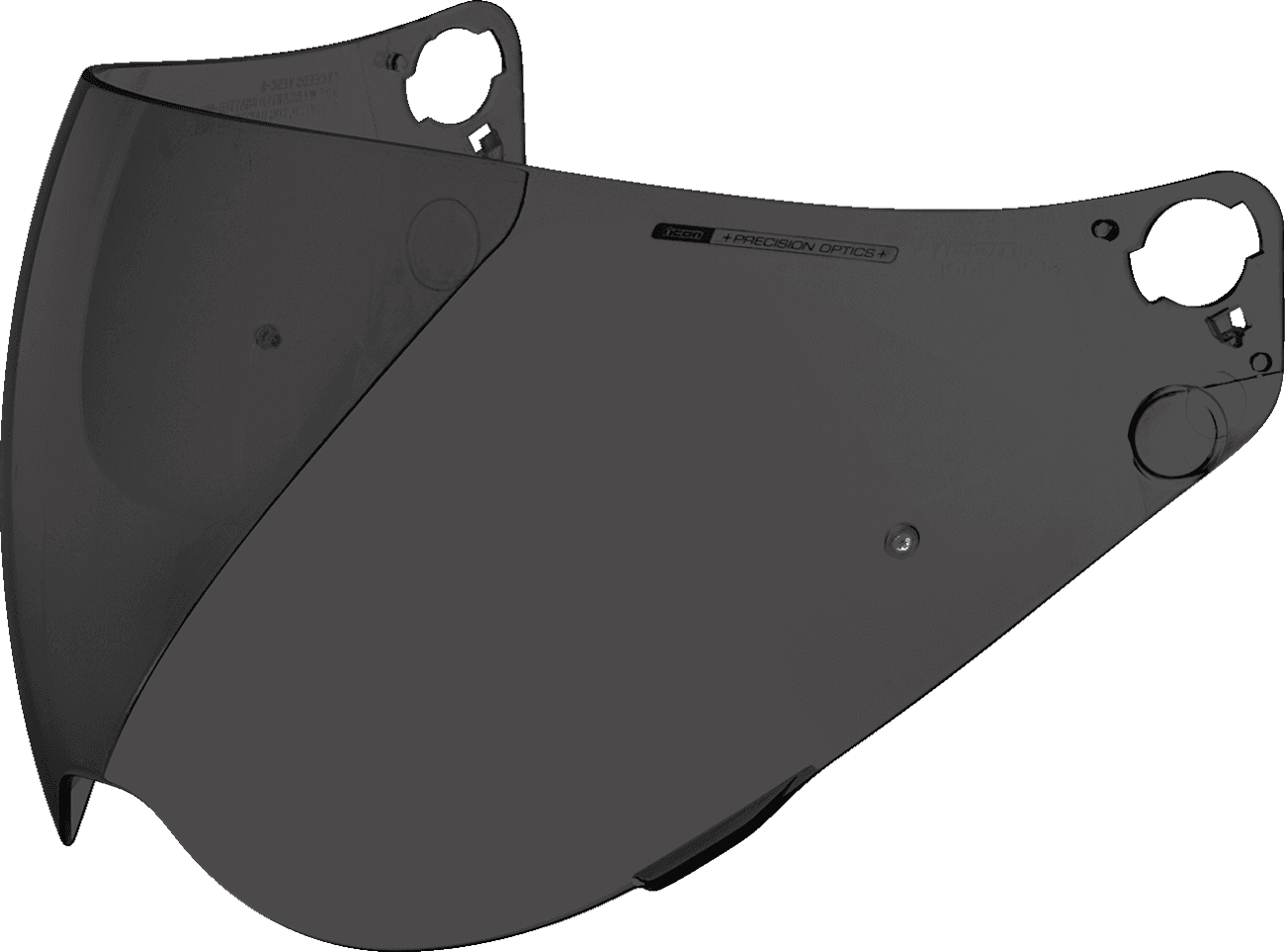 ICON 0130-0942 Precision Optics™ Shield - Variant Pro™ - Pinlock® Prepared - Dark Smoke