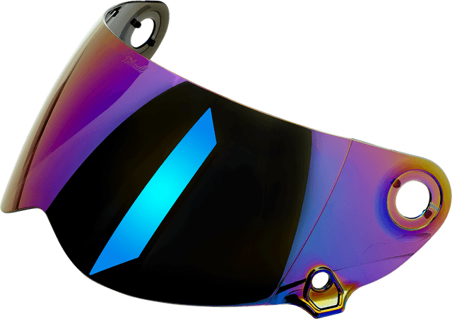 BILTWELL 0130-0962 Lane Splitter Shield - Gen 2 - Rainbow Mirror — image 1 of 6
