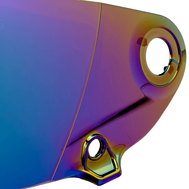 BILTWELL 0130-0962 Lane Splitter Shield - Gen 2 - Rainbow Mirror — image 4 of 6