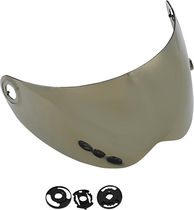 BILTWELL 0130-0963 Lane Splitter Shield - Gen 2 - Gold Mirror — image 2 of 6