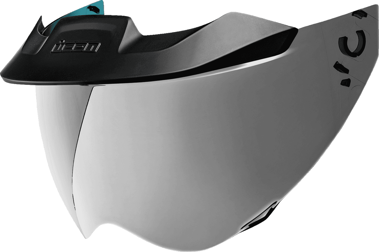 ICON 0130-1326 MotoShield™ Shield - Domain™ - Warboy Chrome