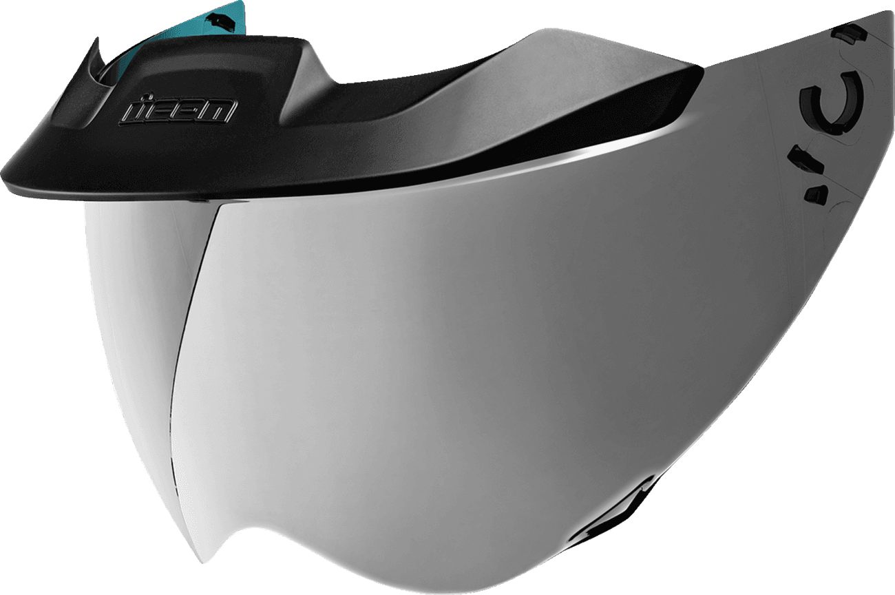 ICON 0130-1326 MotoShield™ Shield - Domain™ - Warboy Chrome