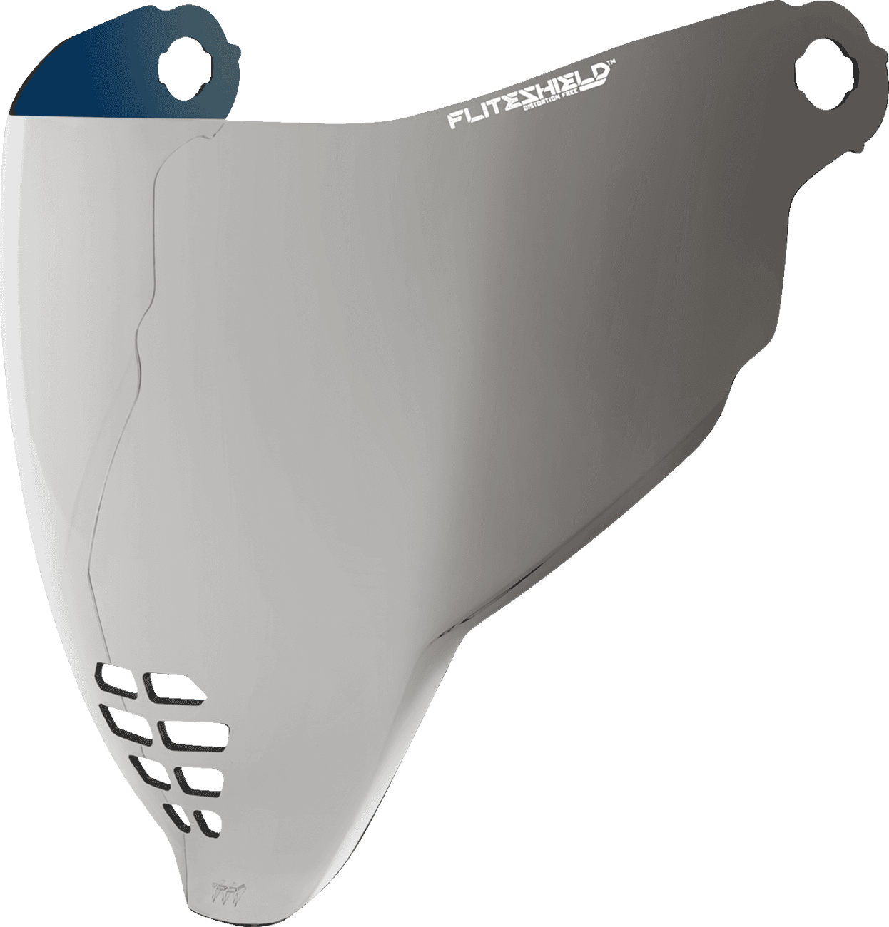 ICON 0130-1337 FliteShield™ Shield - Airflite™ - Warboy Chrome
