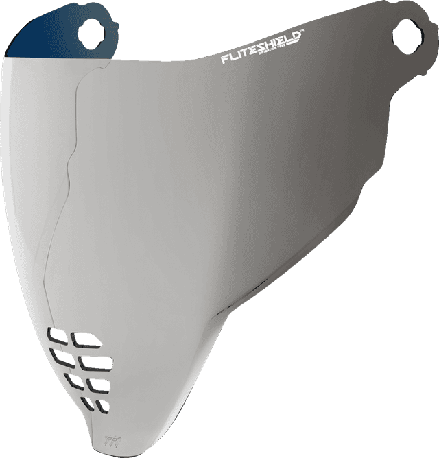 ICON 0130-1337 FliteShield™ Shield - Airflite™ - Warboy Chrome