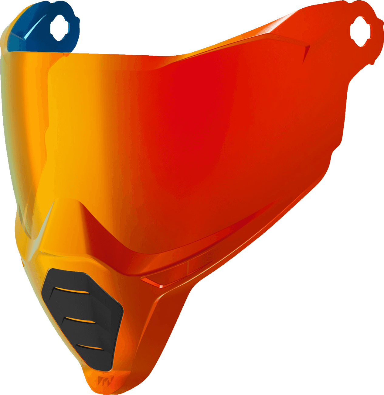 ICON 0130-1393 Ultrashield™ Shield - Ultraflite™ - Calypso Red