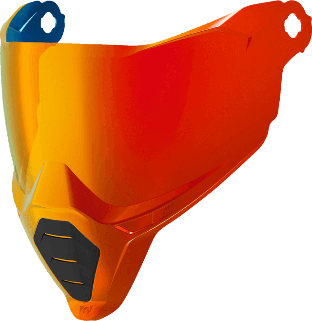 ICON 0130-1393 Ultrashield™ Shield - Ultraflite™ - Calypso Red