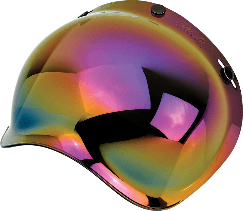 BILTWELL 0131-0116 Bubble Shield - Rainbow Mirror — image 1 of 4