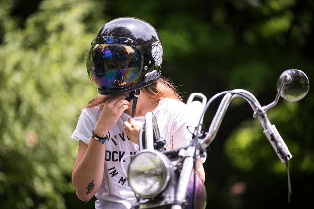 BILTWELL 0131-0116 Bubble Shield - Rainbow Mirror — image 3 of 4