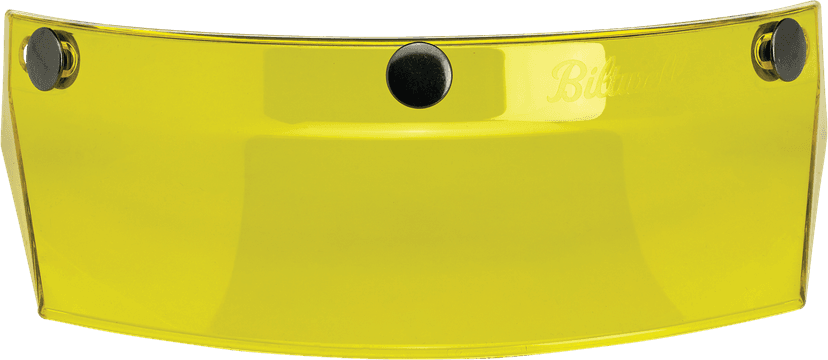 BILTWELL 0132-1011 Moto 3-Snap Visor - Yellow — image 3 of 5